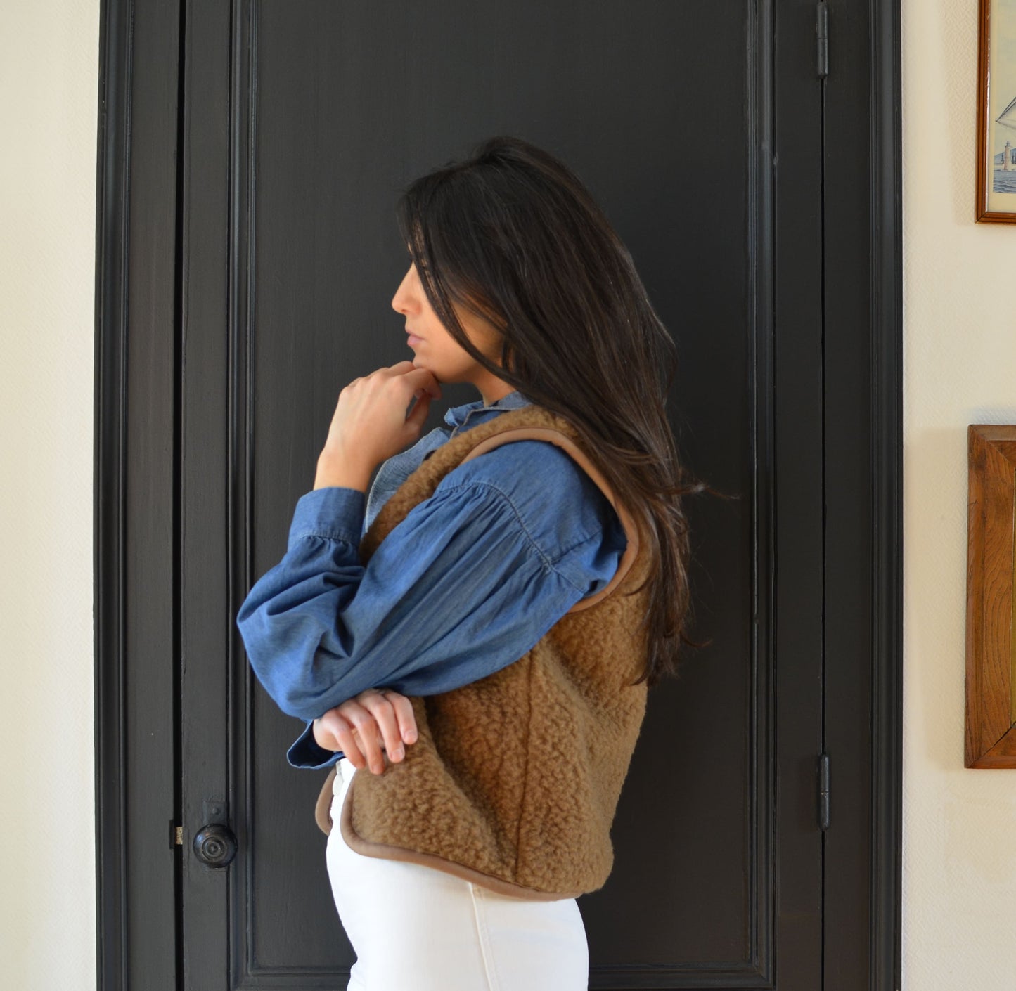 Gilet sans manche - camel
