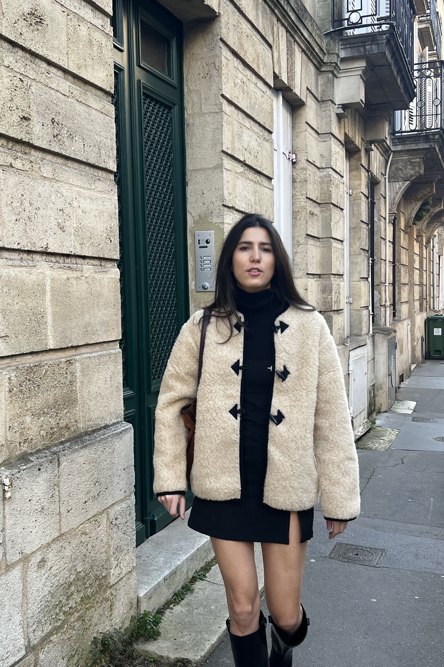 Veste moumoute femme - 100% laine