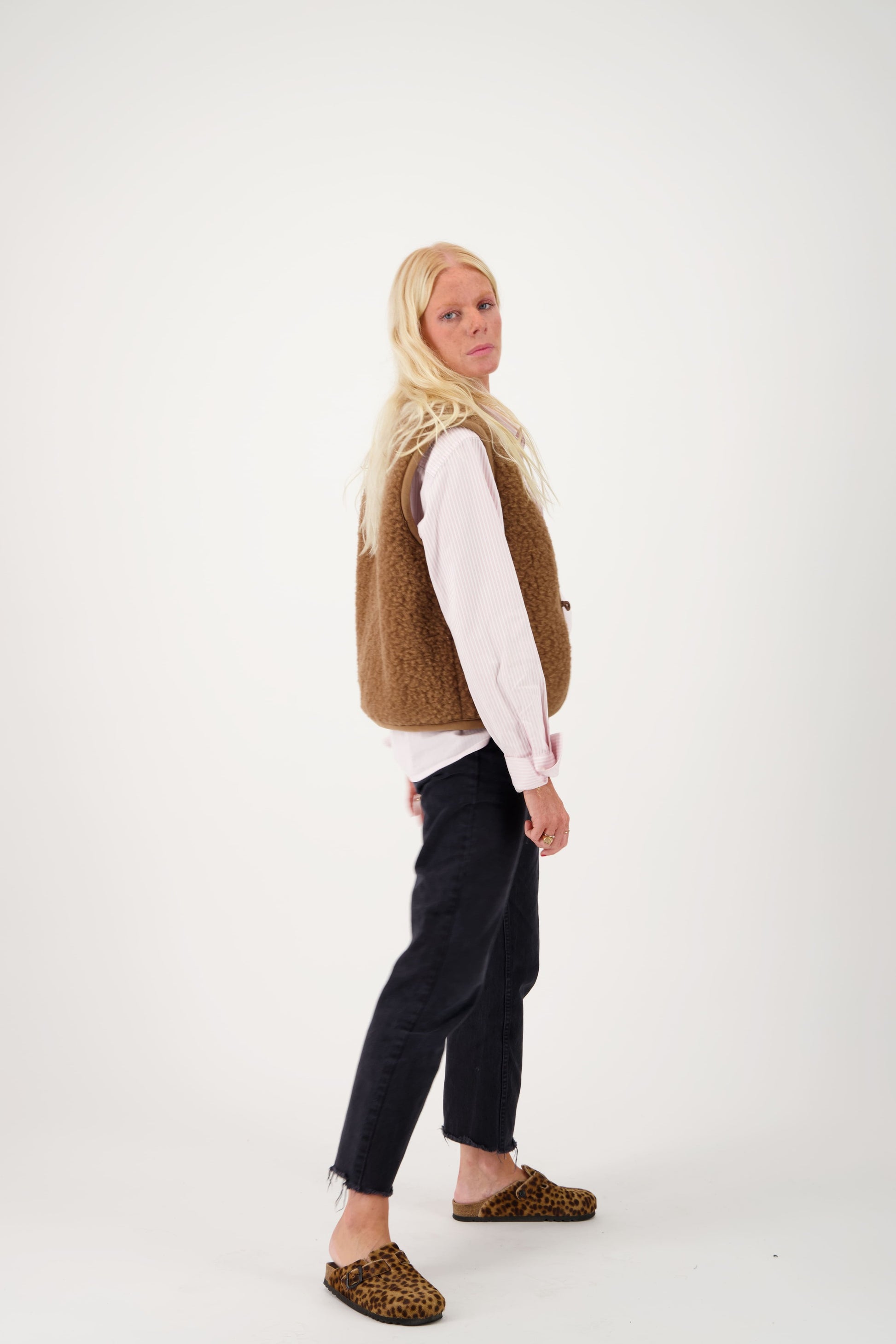 gilet sans manche mouton